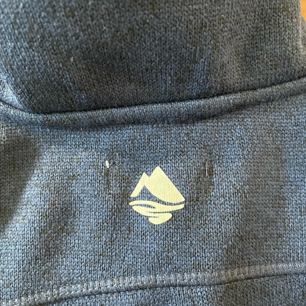 Blue fleece zip up sweater - NWT sz Large - Picture 5 of 5